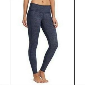 Athleta Women's Quest Chaturanga Leggings in navy blue heathered size small